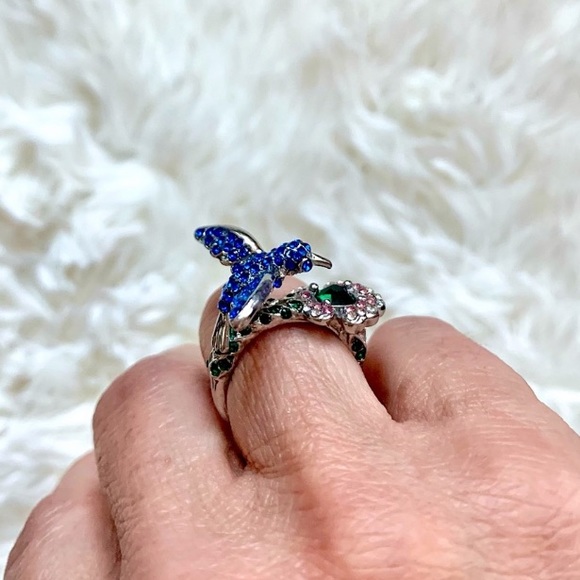 Hummingbird Ring Sterling Silver 925 - Picture 3 of 15